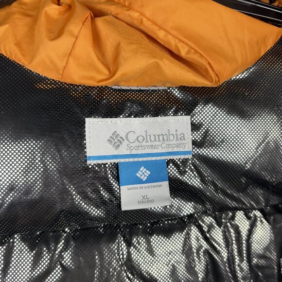 Youth XL Pike Lake II Green Orange Full Zip Puffer Long Sleeve Hooded Jacket - Picture 8 of 15